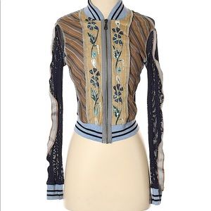 Hale Bob embroidered mesh jacket small 🥀